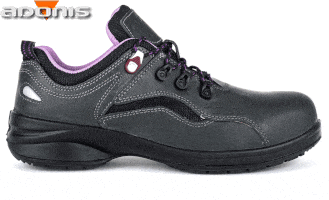 pantofi de protectie usori dama S1, cu bombeu metalic si design modern, sportiv, tip adidasi